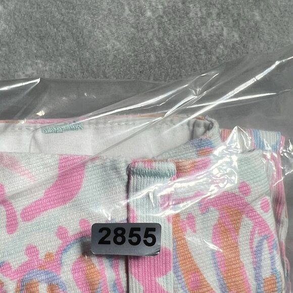 Lily Pulitzer Shorts Womens 10 Pink White Floral Chipper Shorts Pockets 9 in - Picture 15 of 15